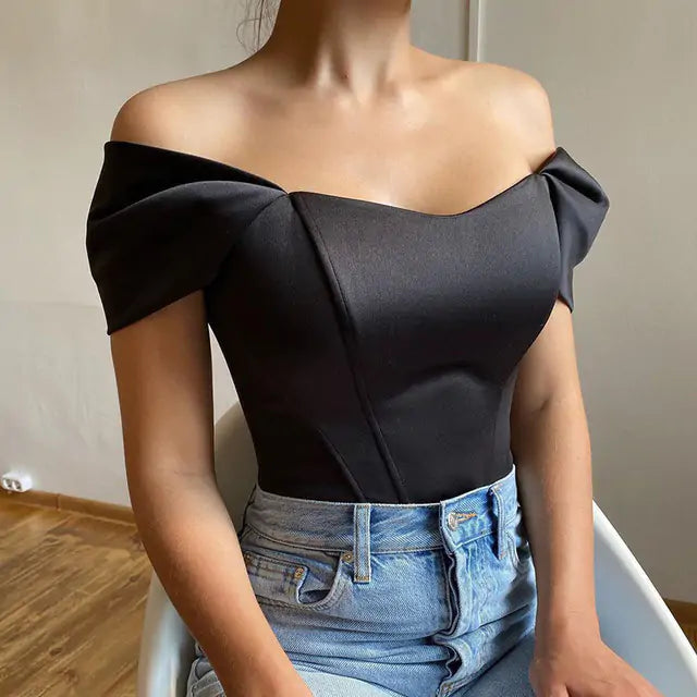 Hani Elegant Satin Top