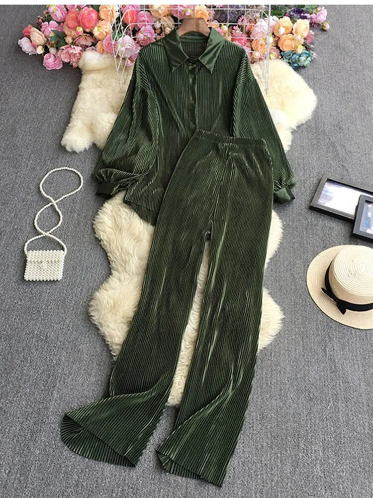 Cinta Pleated Set