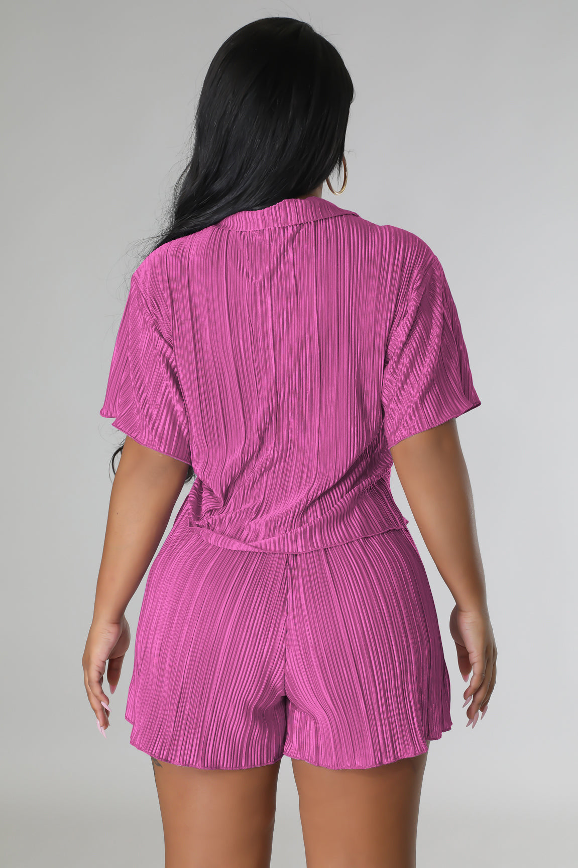 Luxe Pleated Two-Piece Lounge Set – Multiple Colors