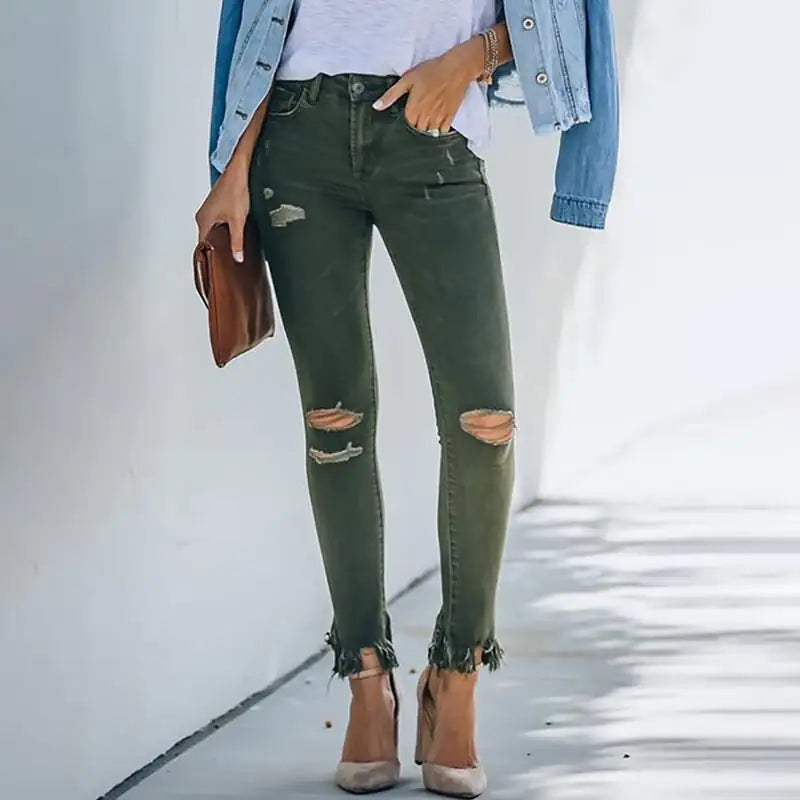 Carmen Dark Green Jeans