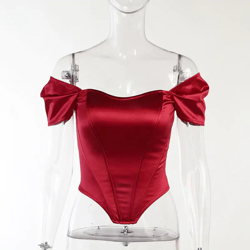 Hani Elegant Satin Top