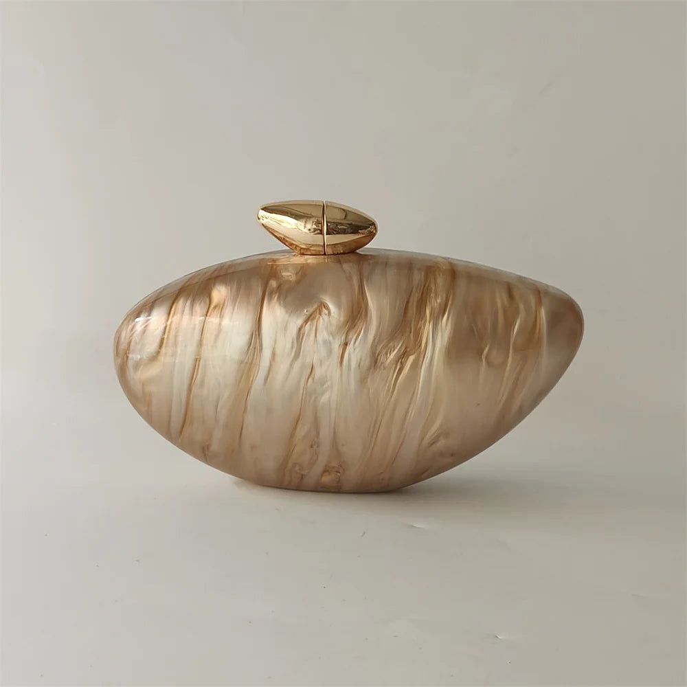 Monroe Marble Clutch Bag