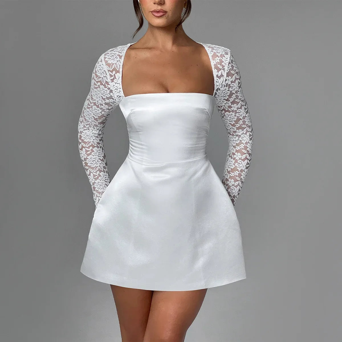Celestine Mini Dress – White