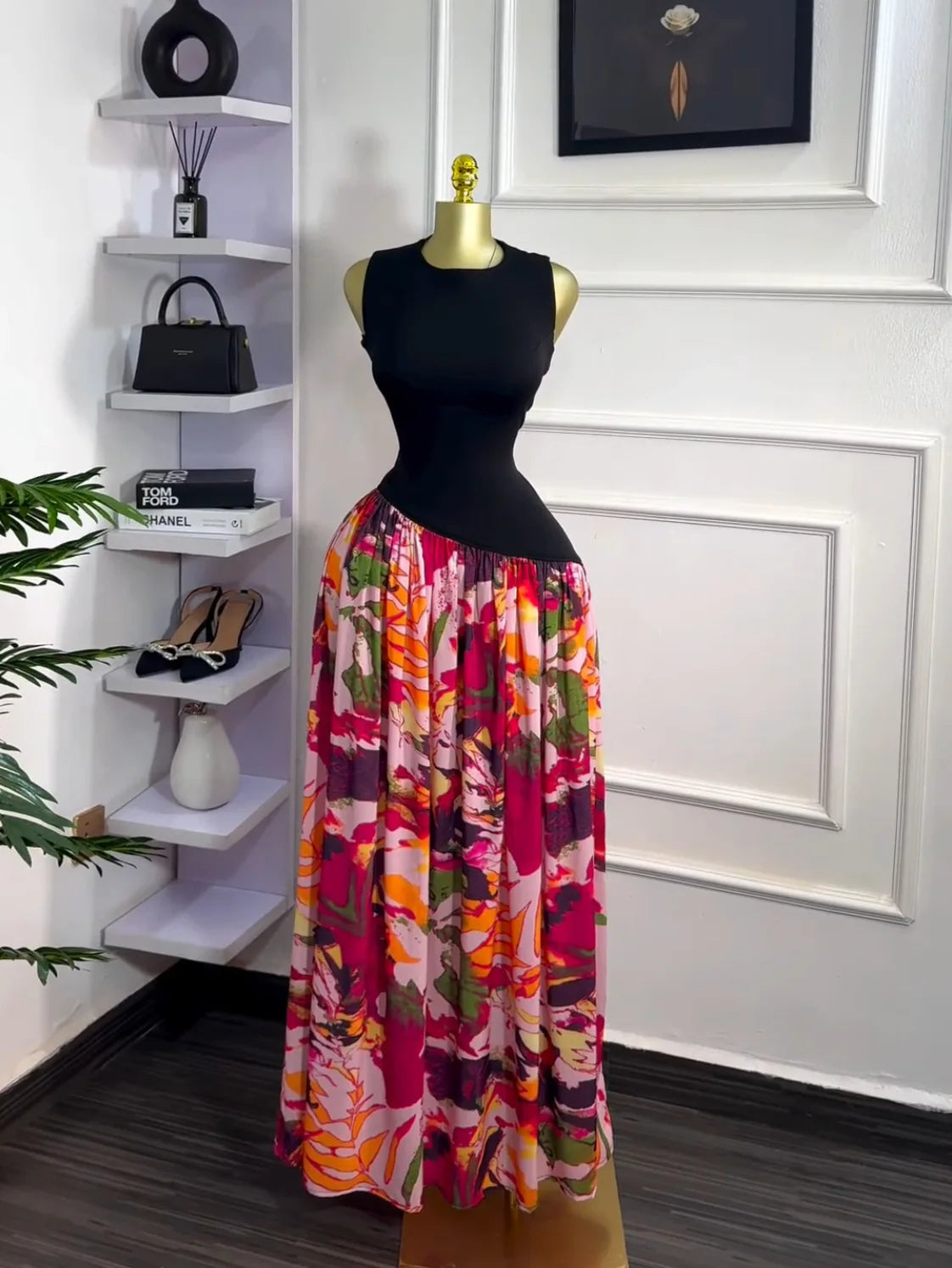 Kalea Color Splash Maxi Dress