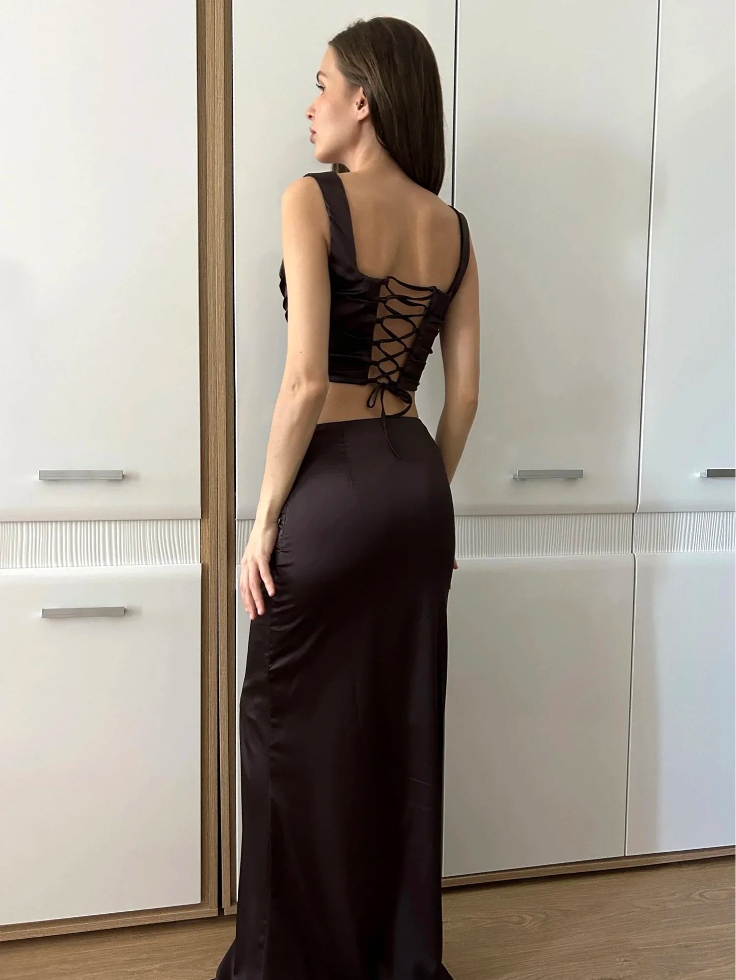 Allegra Corset Top and Skirt 2 Piece Set