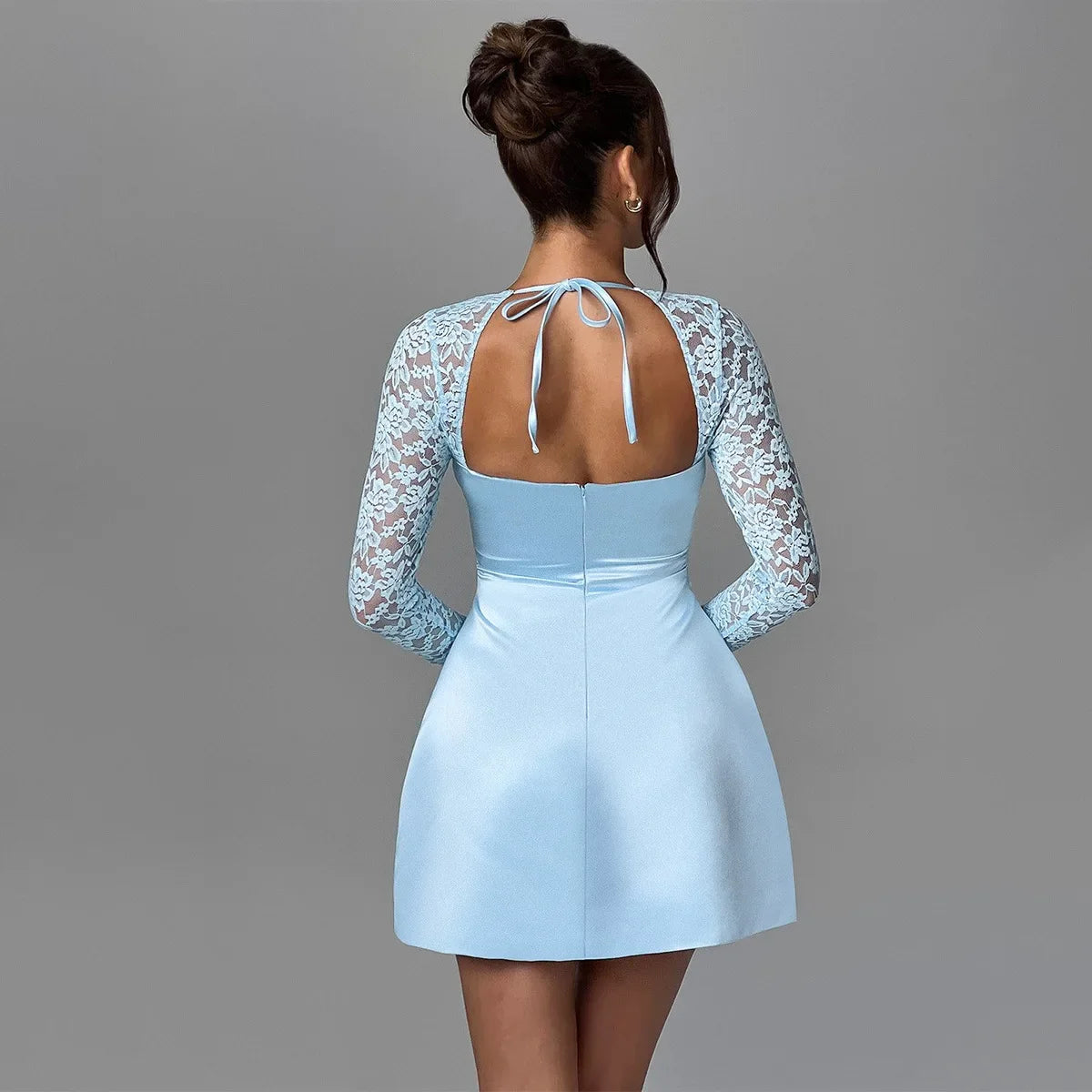 Celestine Mini Dress – Baby Blue