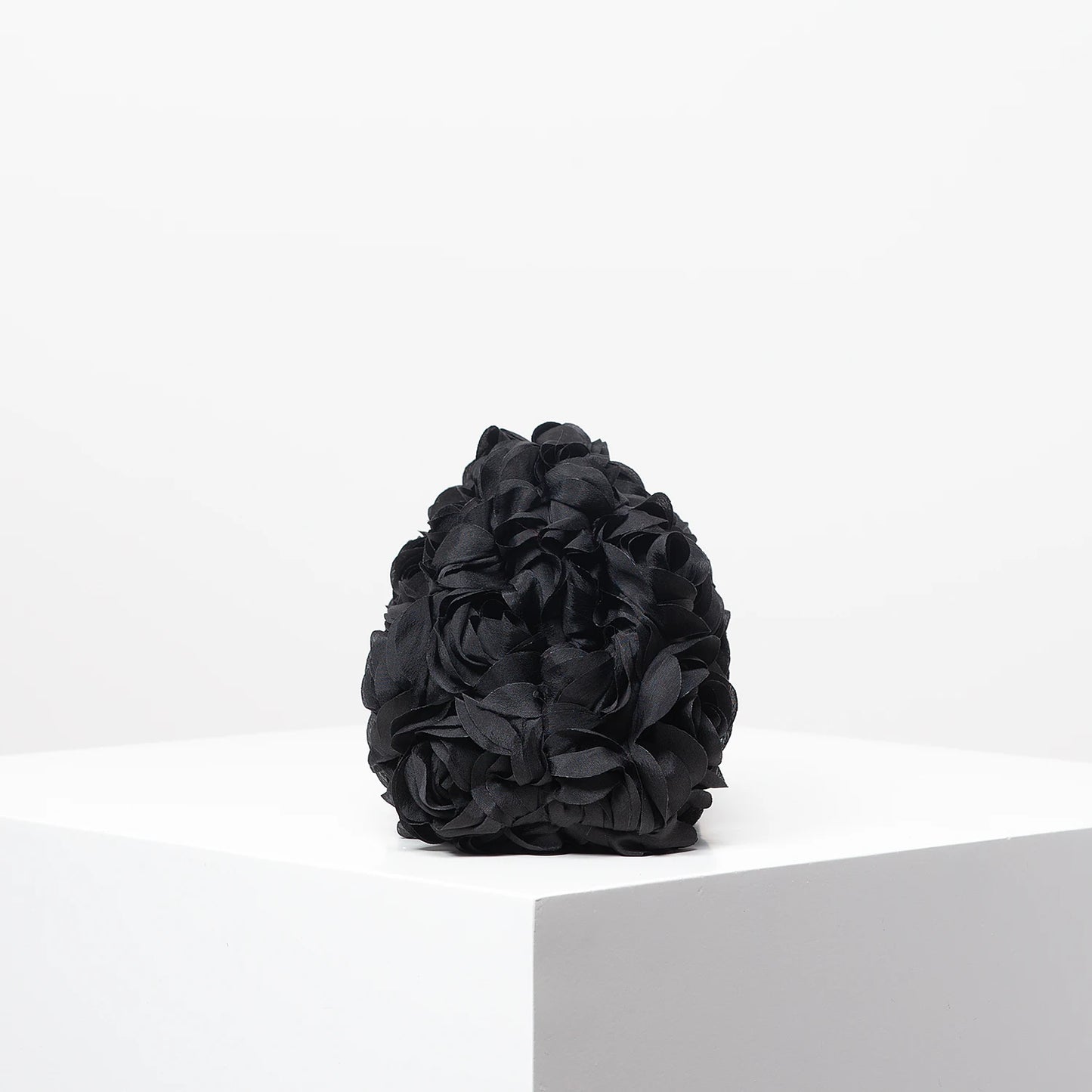 Rosabella Rose Clutch - Black