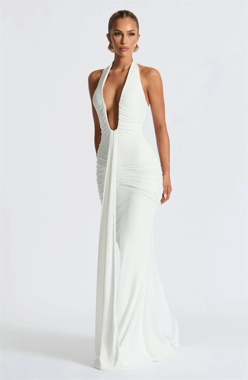 Verona Maxi Dress - White Elegance