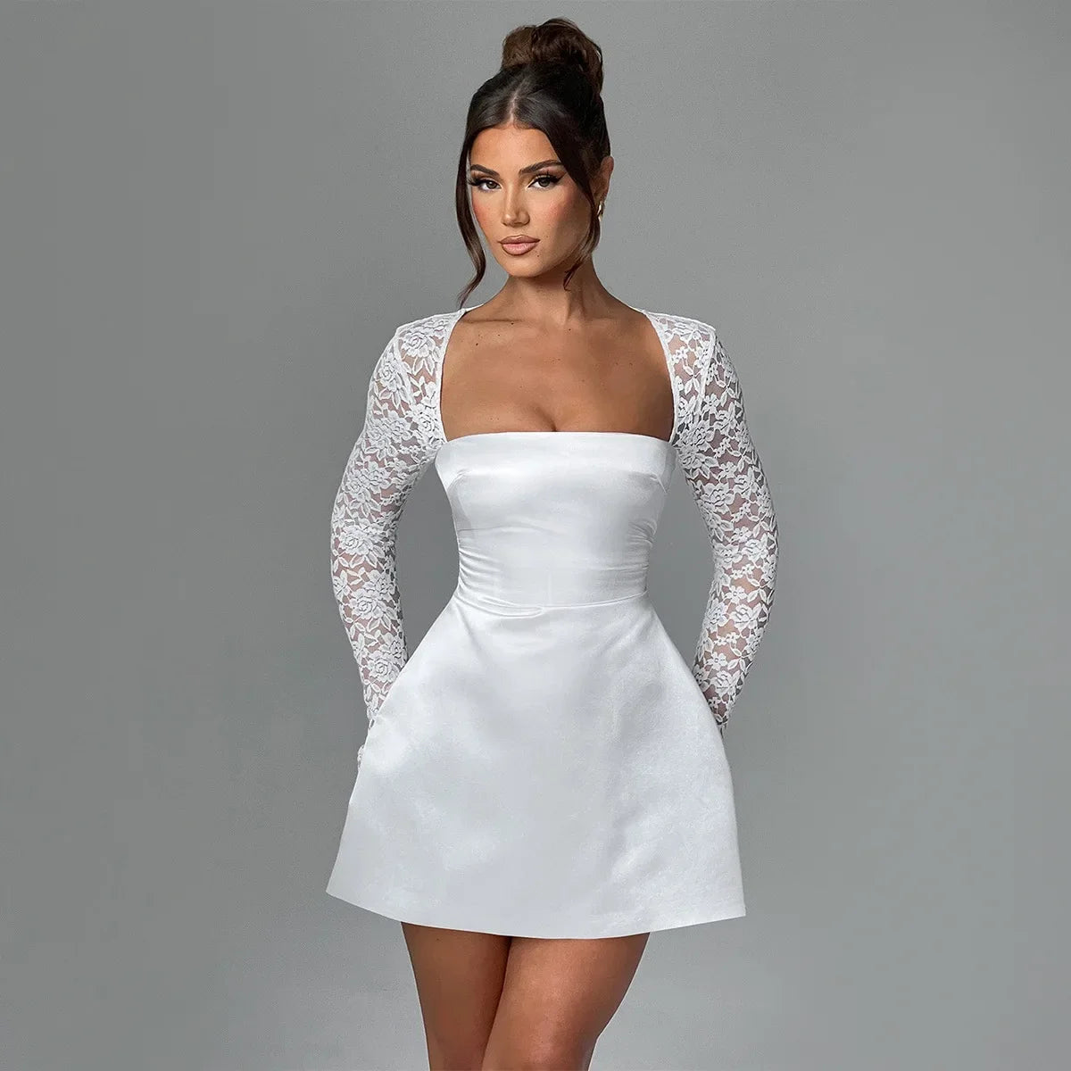 Celestine Mini Dress – White