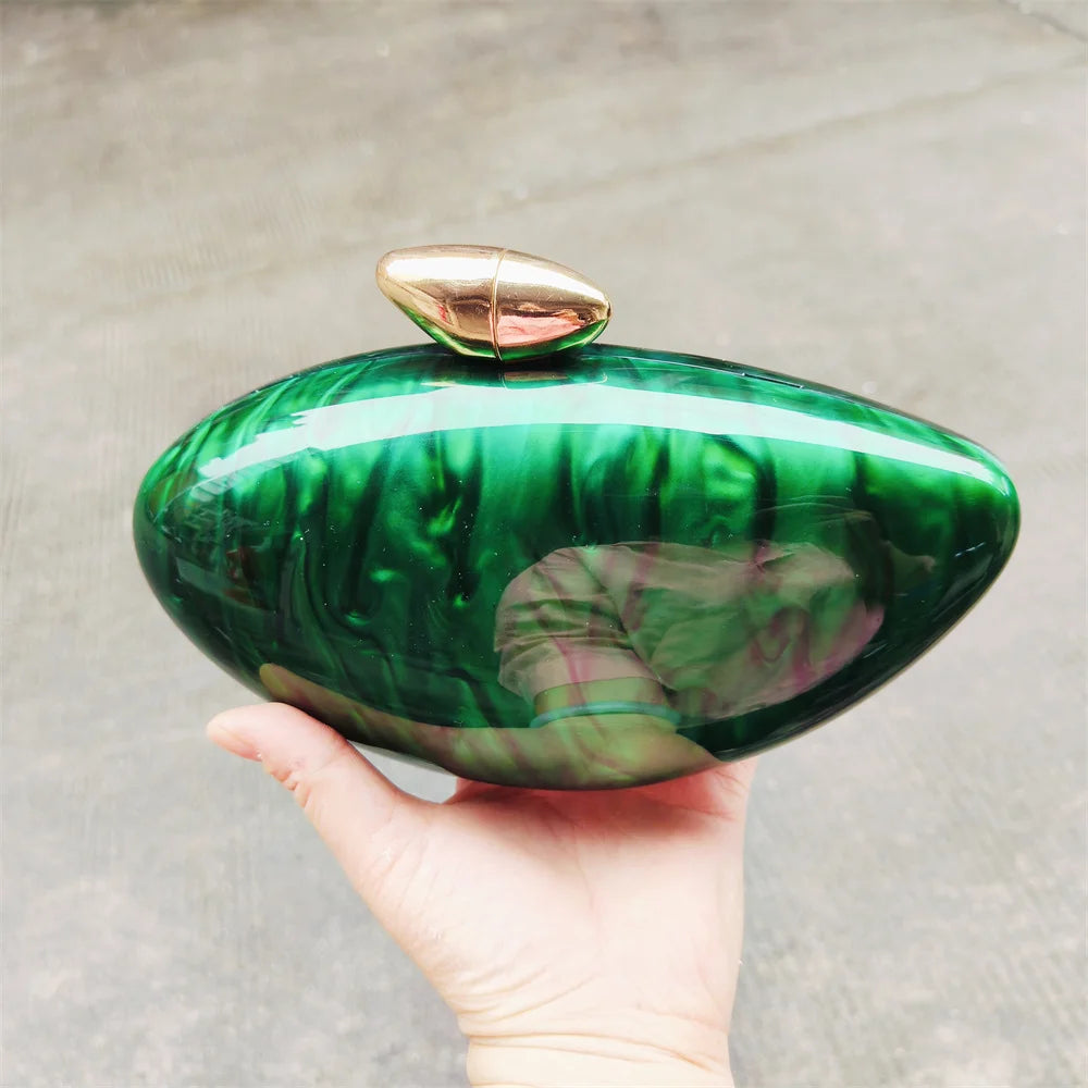 Monroe Marble Clutch Bag