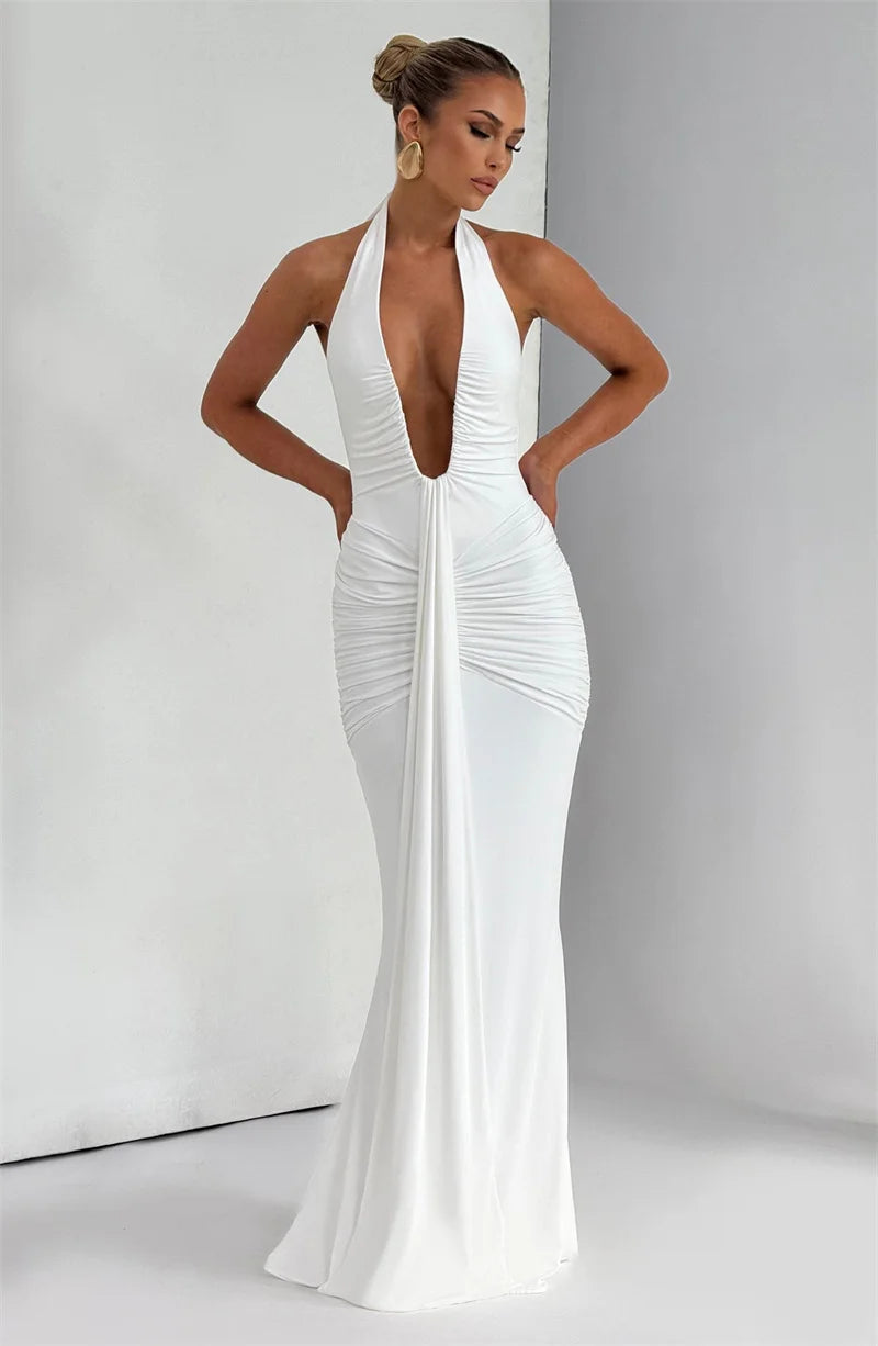 Verona Maxi Dress - White Elegance