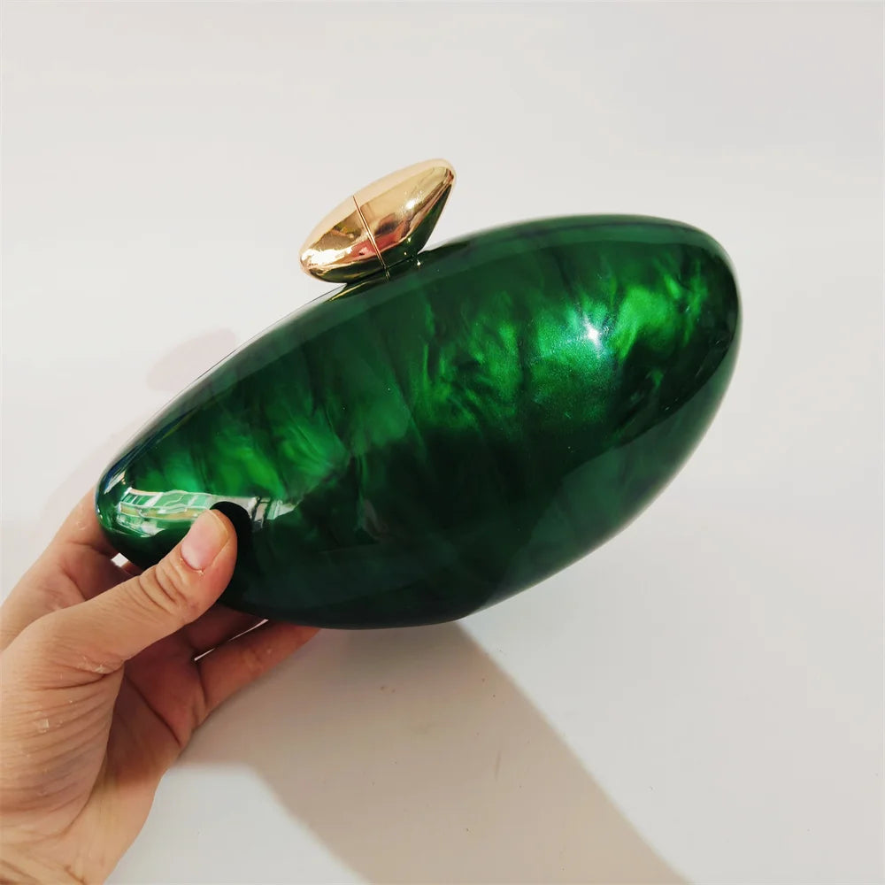 Monroe Marble Clutch Bag