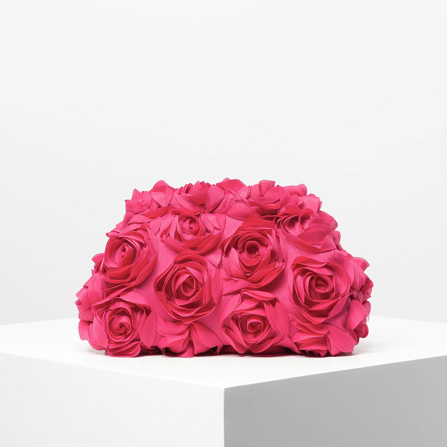 Rosabella Rose Clutch - Rose Red