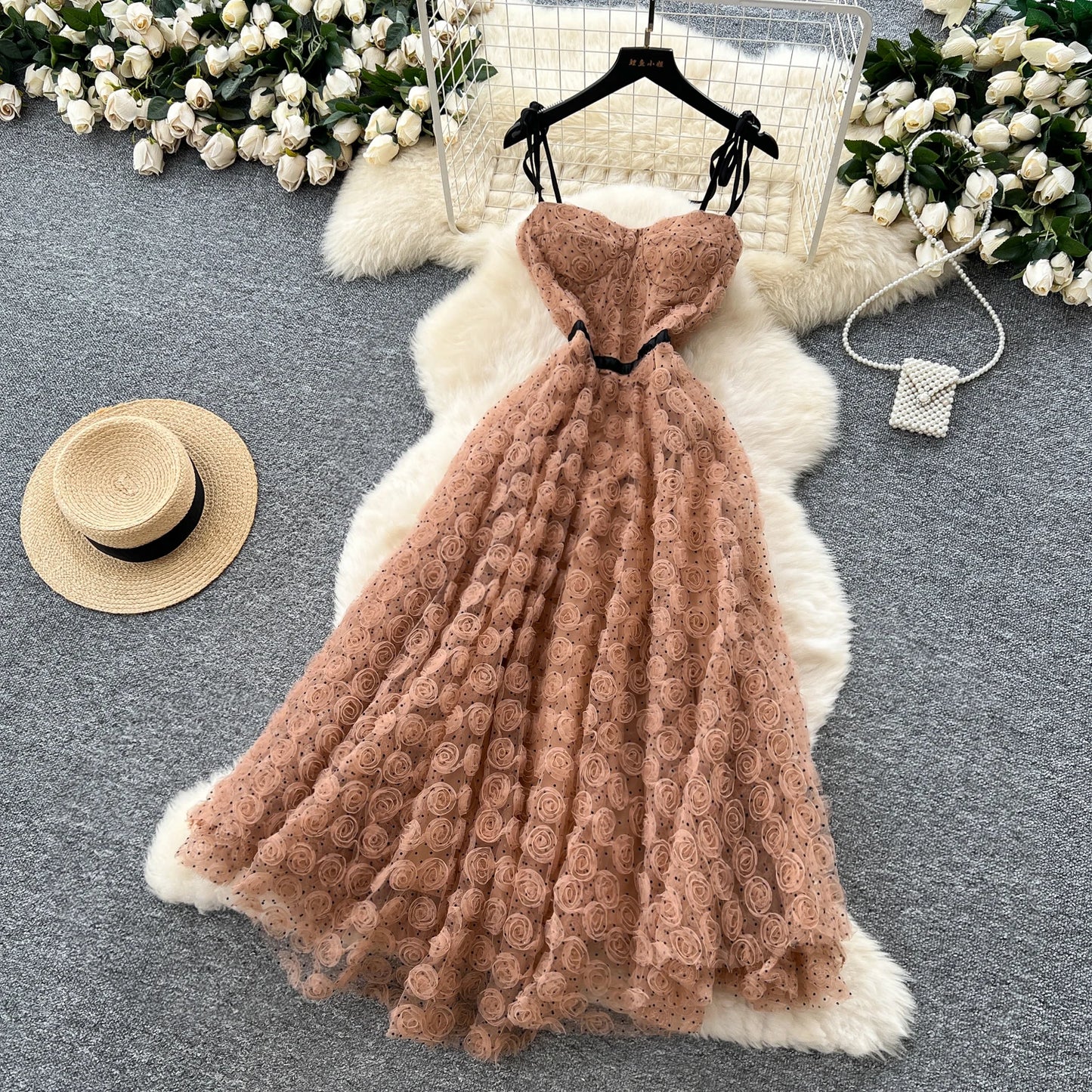 Rosalie Textured Tulle Dress