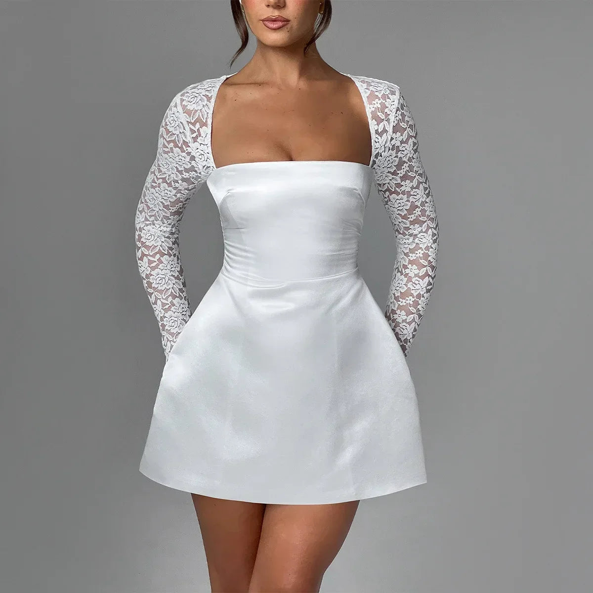 Celestine Mini Dress – White