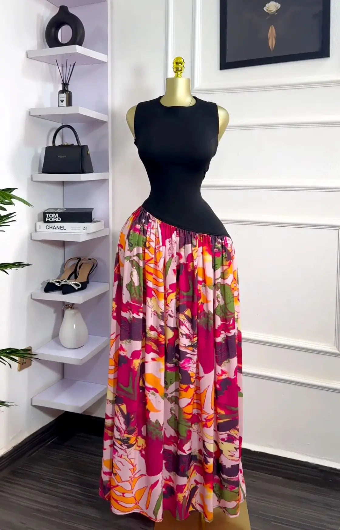 Kalea Color Splash Maxi Dress
