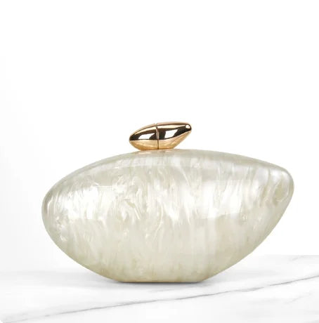 Monroe Marble Clutch Bag