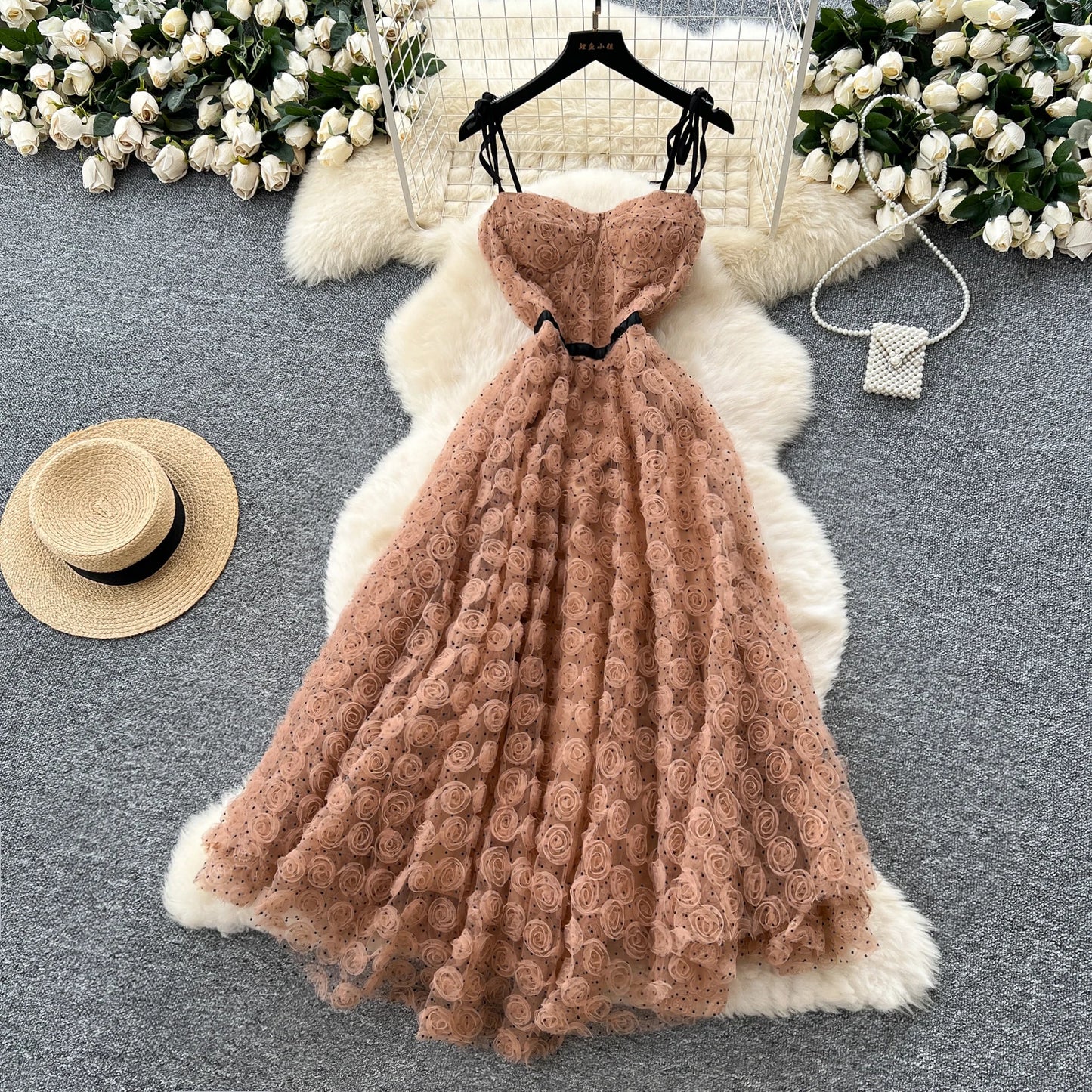 Rosalie Textured Tulle Dress