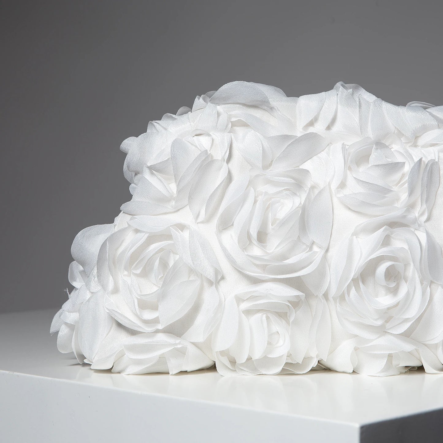 Rosabella Rose Clutch – White