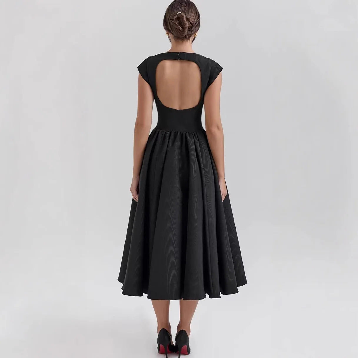 Vienna Midi Dress - Black