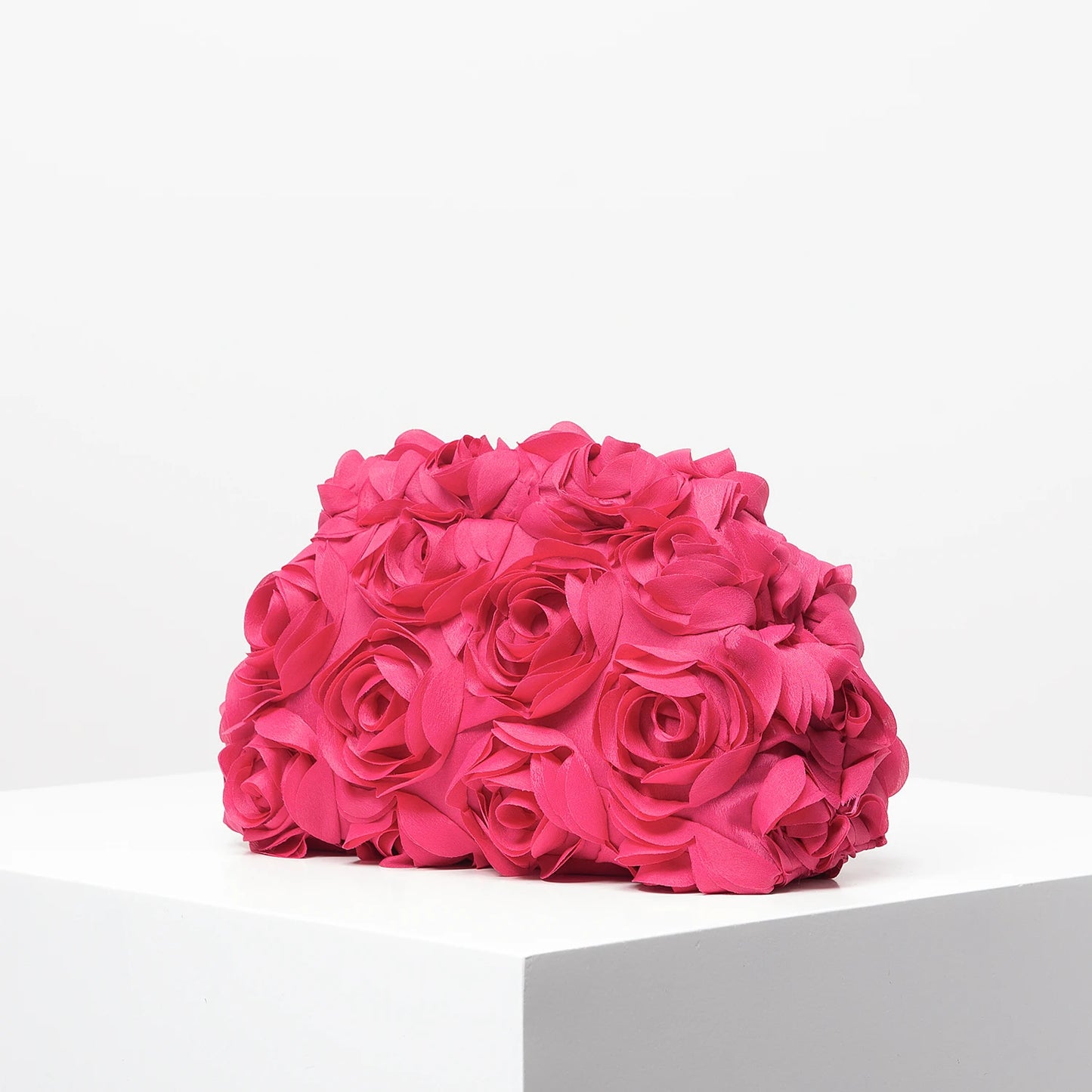 Rosabella Rose Clutch - Rose Red