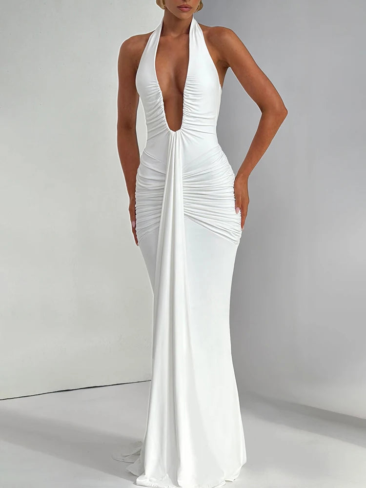 Verona Maxi Dress - White Elegance
