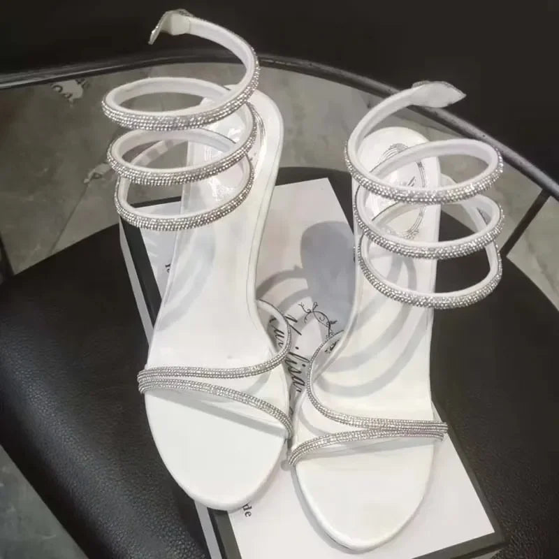 Emerald Crystal Heels