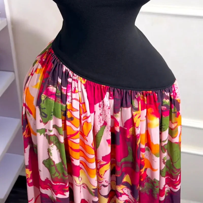 Kalea Color Splash Maxi Dress
