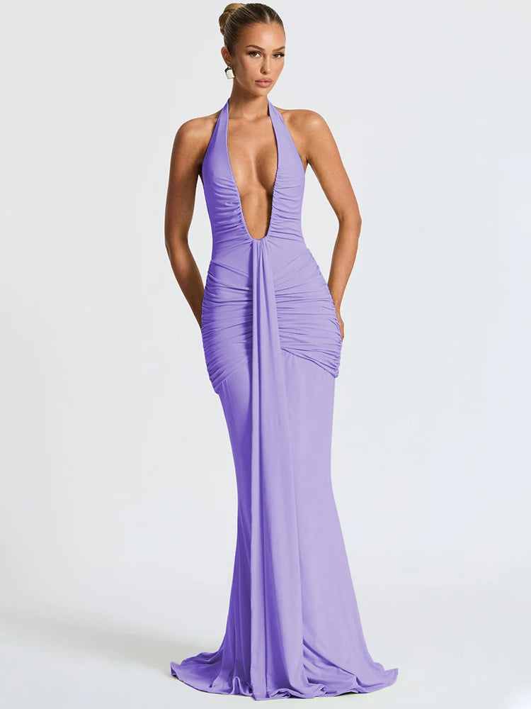 Verona Maxi Dress - Purple Allure