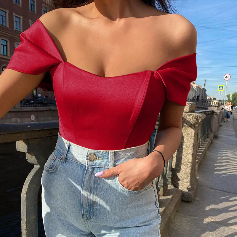 Hani Elegant Satin Top
