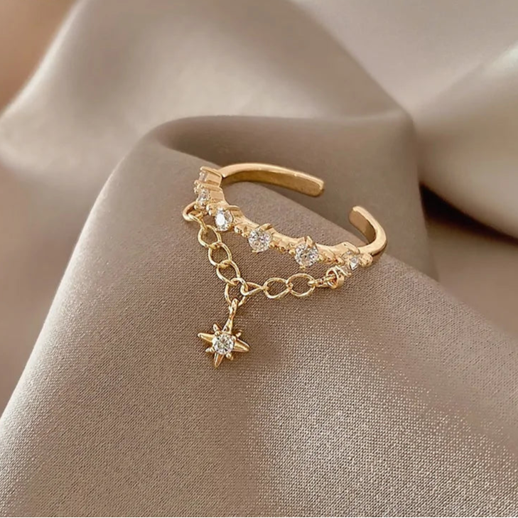 Star Pendant Open Ring