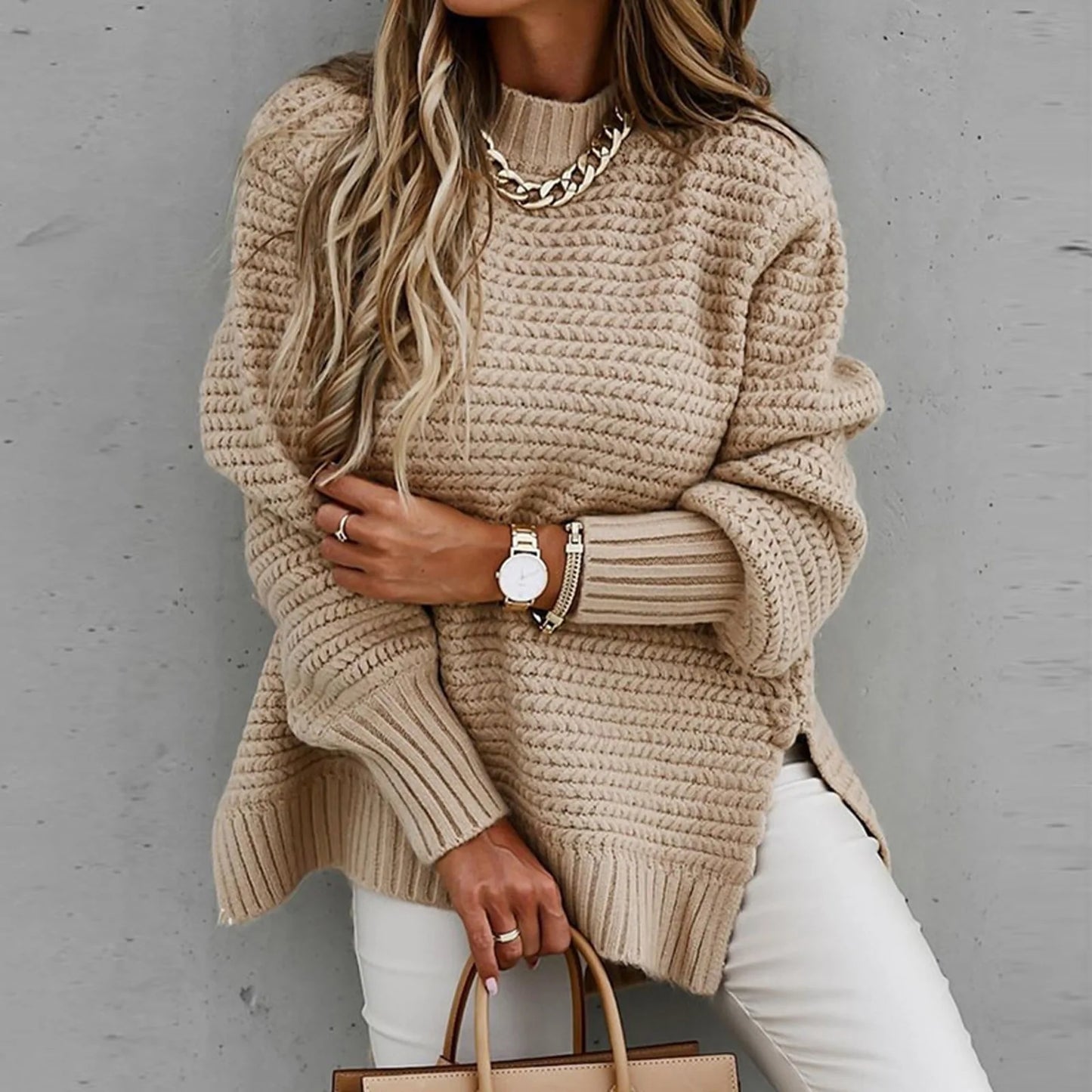 Leeya High Neck Pullover