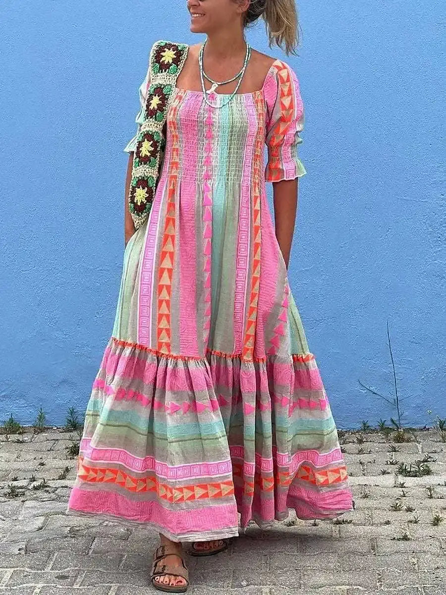 Diane Pleated Maxi Dress