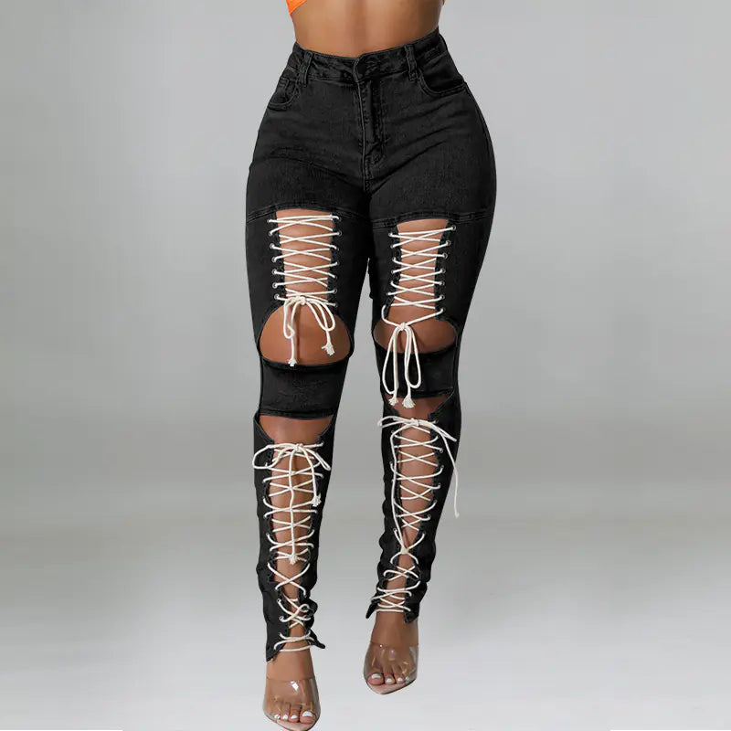 Tanya Rope Detail Jeans