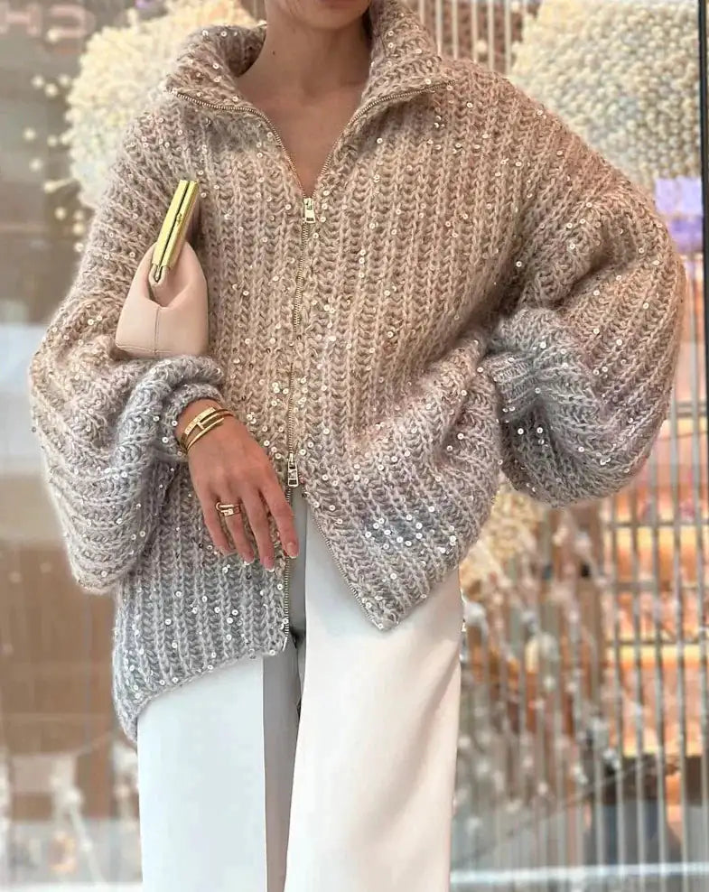 Janice Sequin Sweater