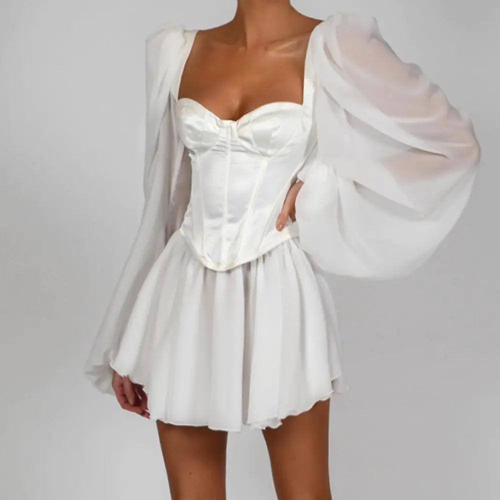 Tehilah Lantern Sleeve Dress
