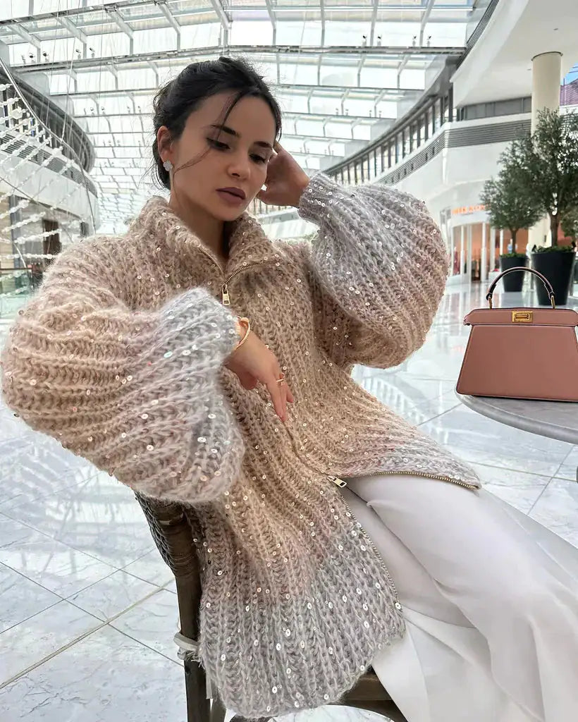 Janice Sequin Sweater