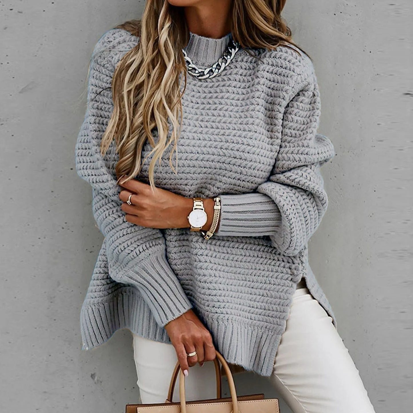 Leeya High Neck Pullover