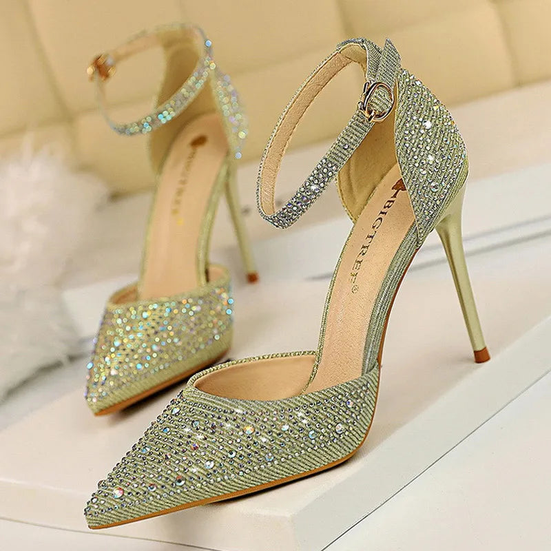 Nura Shiny Stiletto Pumps