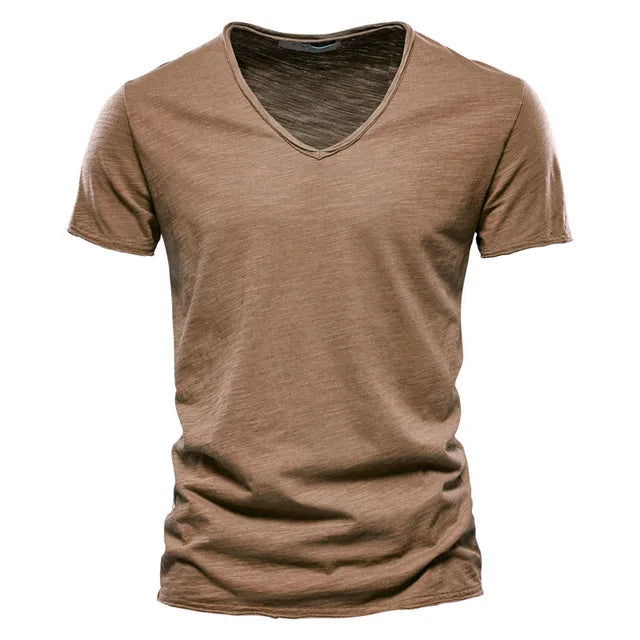 Aiopeson Classic V-Neck Men's T-Shirt