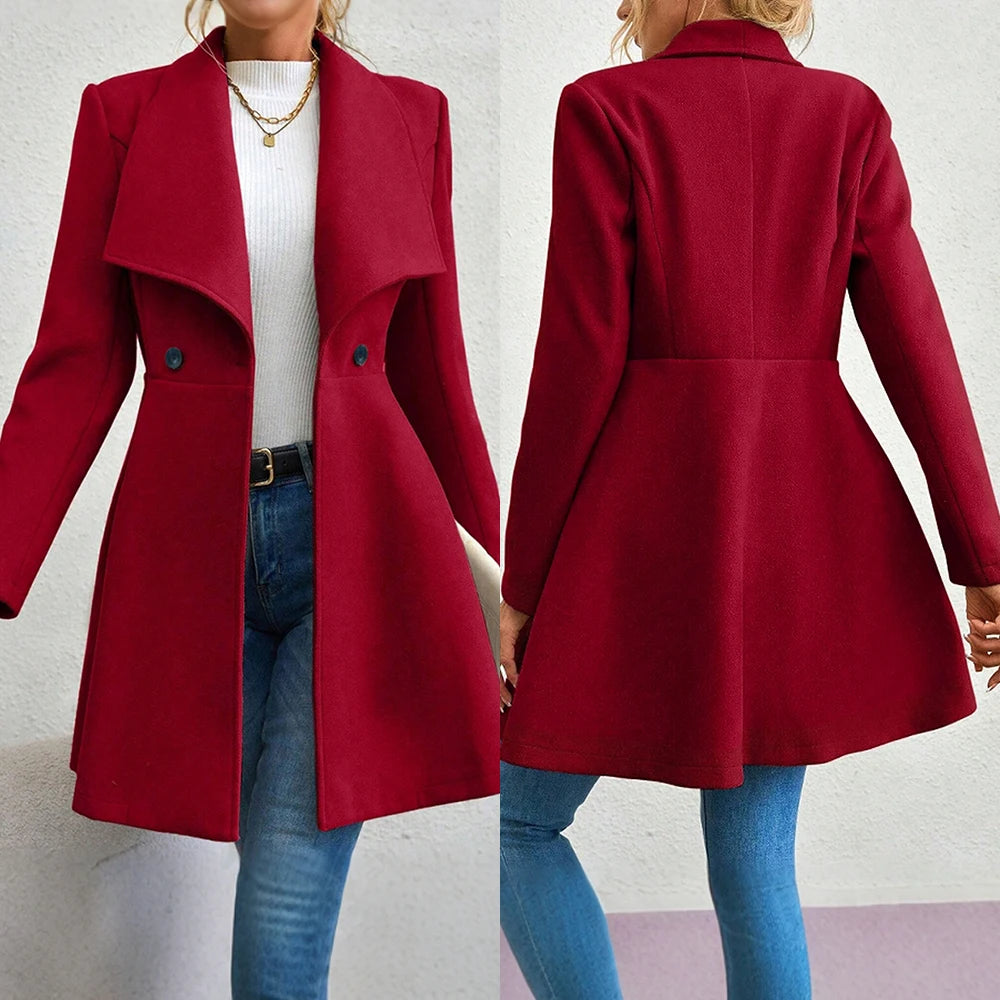 Maia Lapel Collar Coat