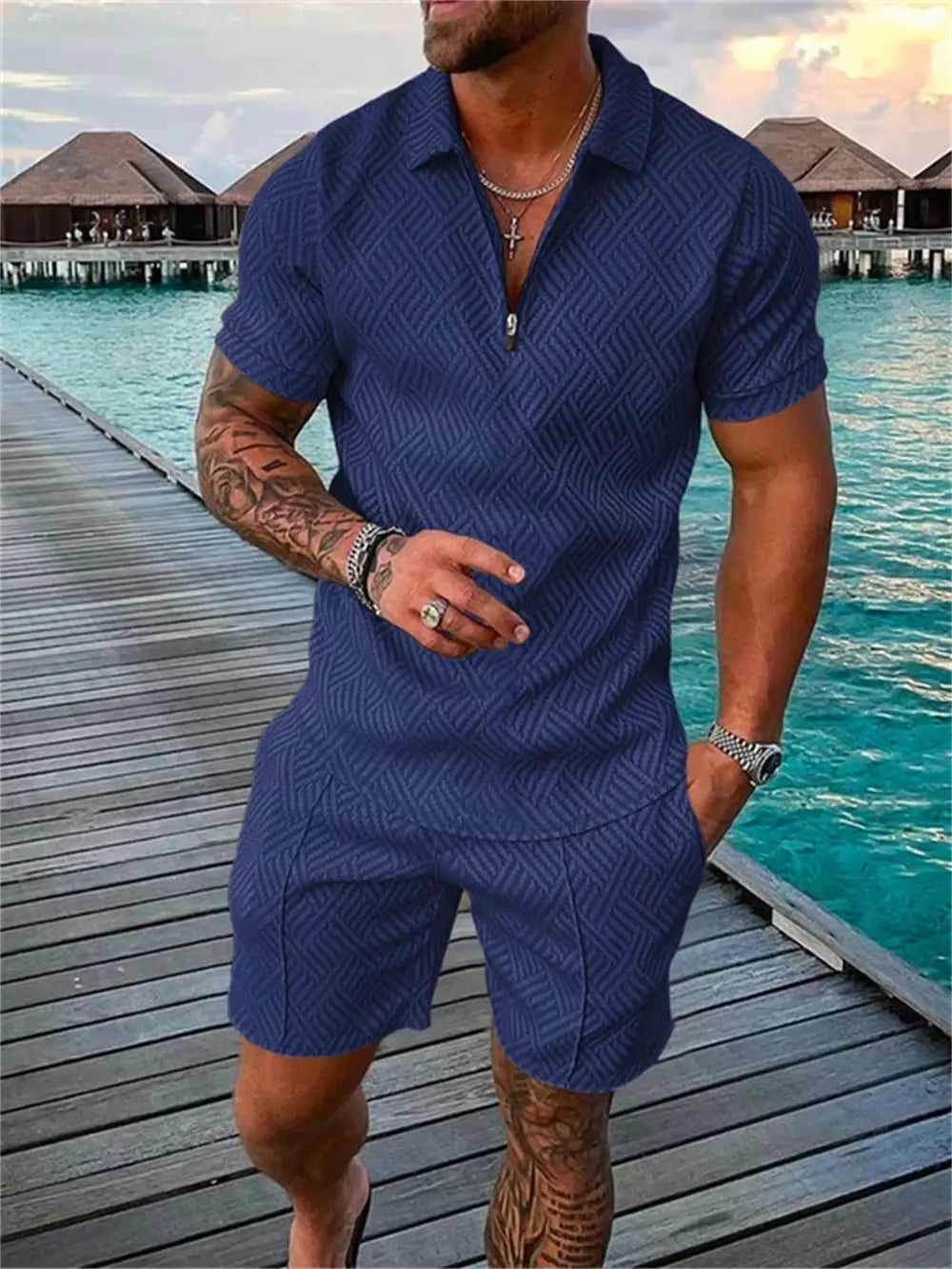 Star Men's Two-Piece Casual Set