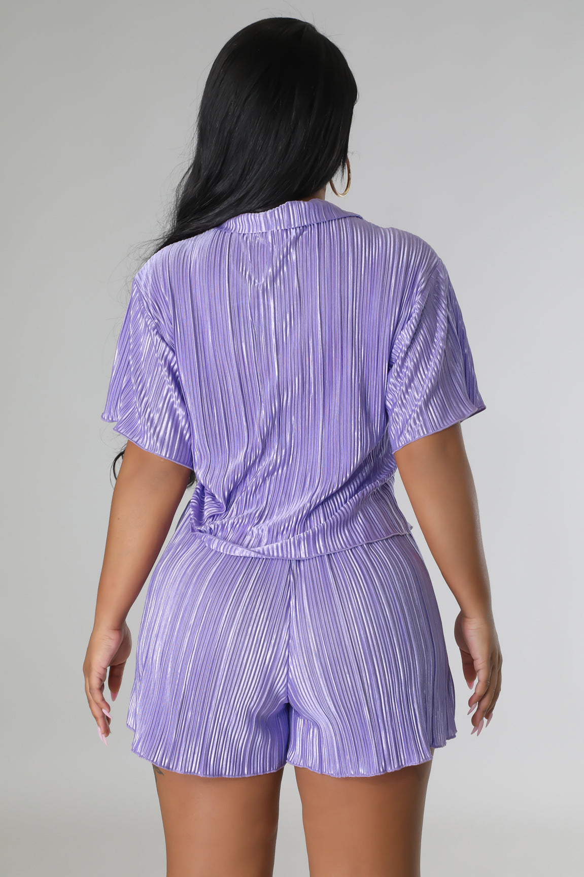 Luxe Pleated Two-Piece Lounge Set – Multiple Colors