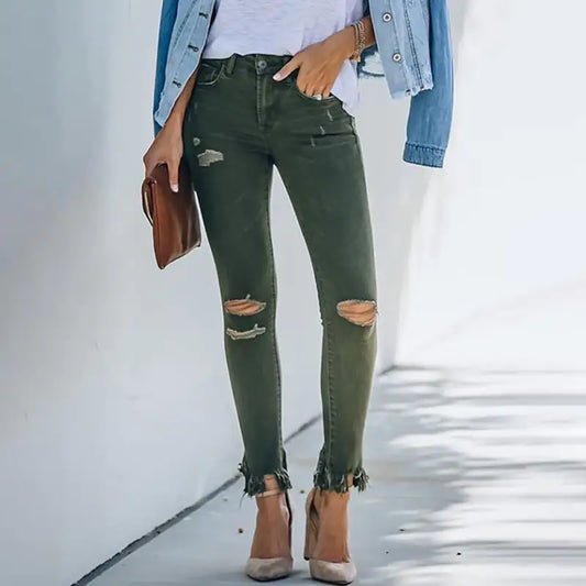 Carmen Dark Green Jeans