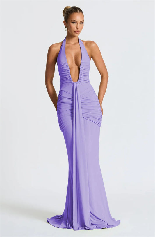 Verona Maxi Dress - Purple Allure