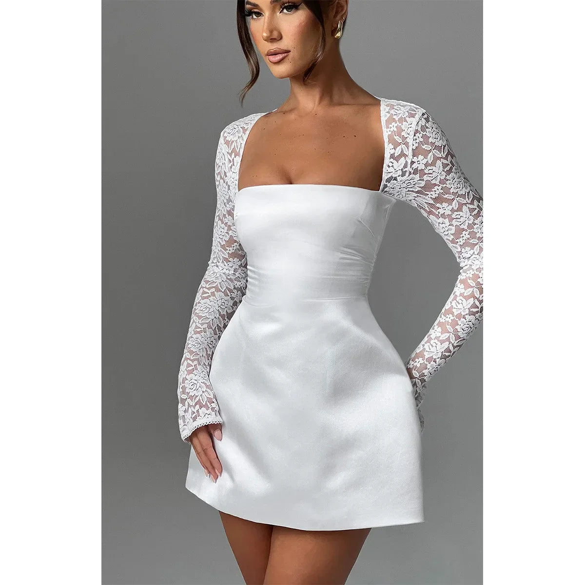 Celestine Mini Dress – White