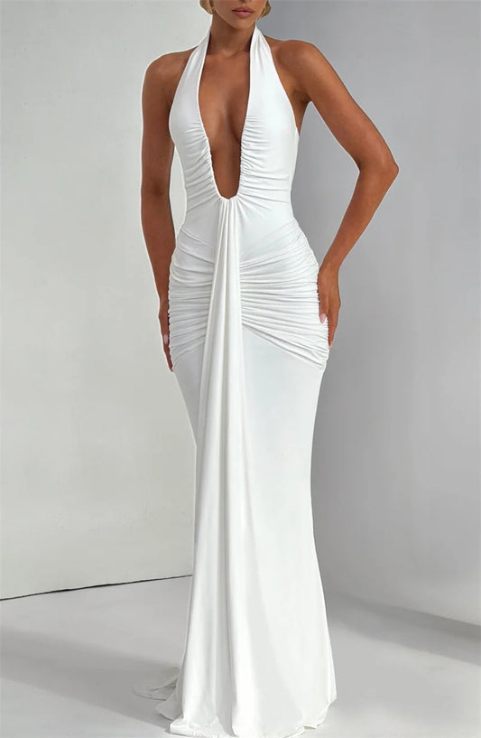Verona Maxi Dress - White Elegance