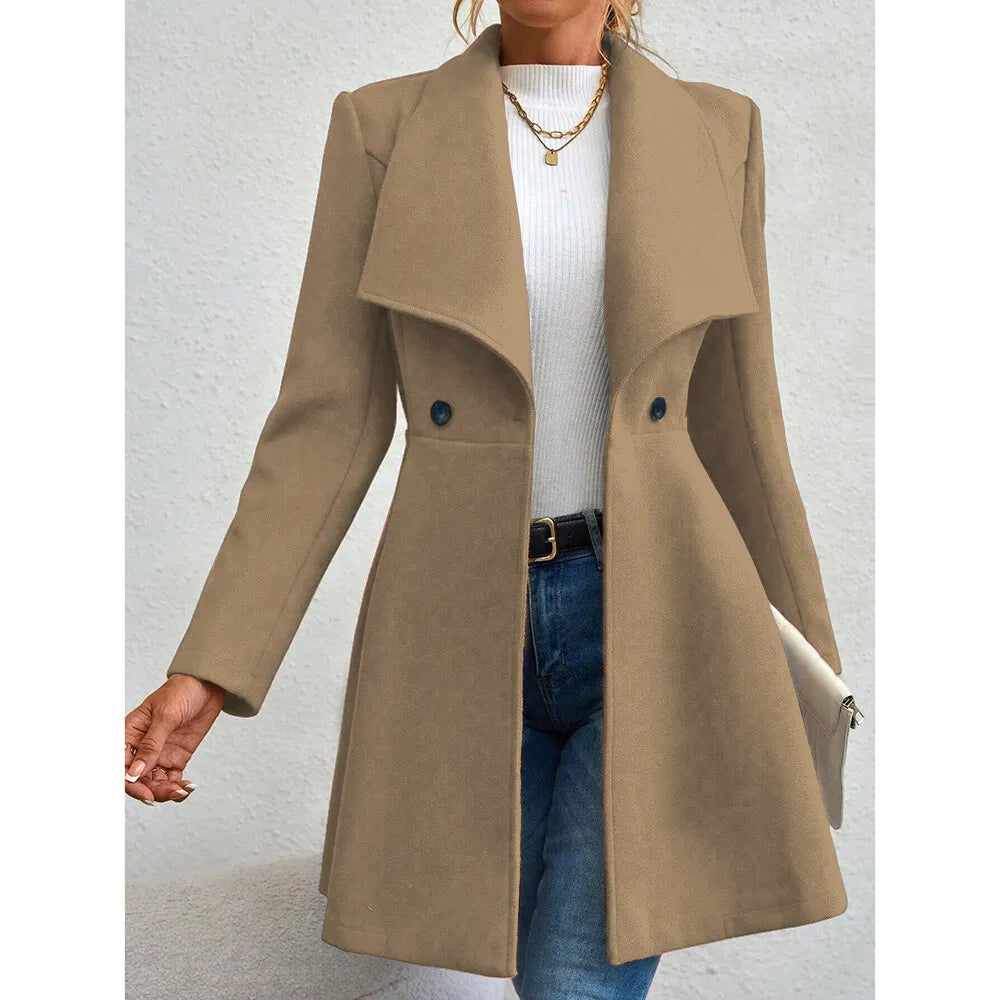 Maia Lapel Collar Coat