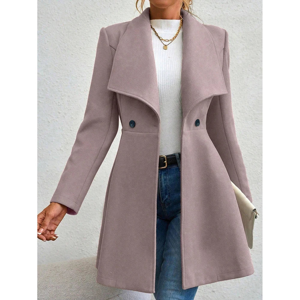 Maia Lapel Collar Coat