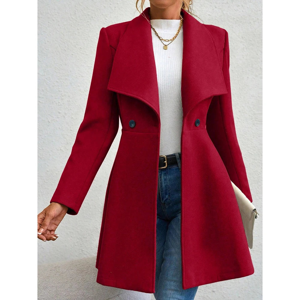 Maia Lapel Collar Coat